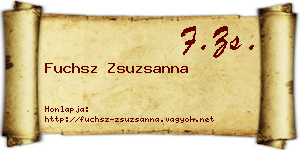 Fuchsz Zsuzsanna névjegykártya